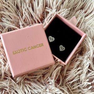 NWT Exotic Cancer “Be My Simp” earring studs